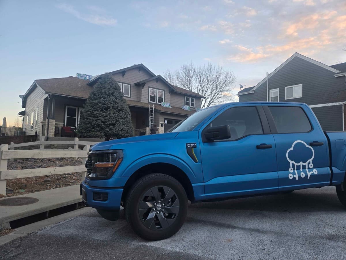 Gates Enterprises truck loaded with premium roofing materials